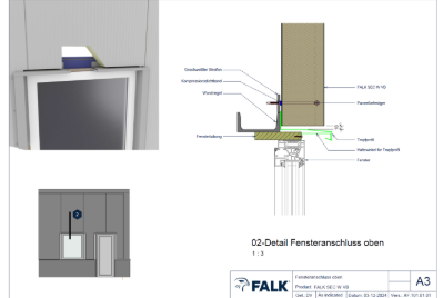Fensteranschluss oben