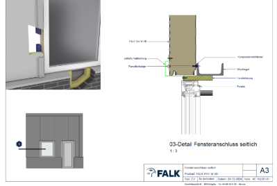 Fensteranschluss seitlich