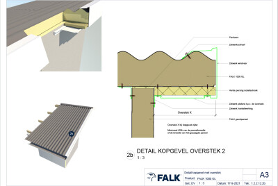 Kopgevel met overstek 2