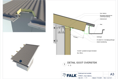 FALK 1000 GL hellend dak detailserie