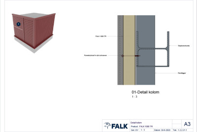 FALK 1000 TR & FALK 1100 TR3+ gevel detailserie