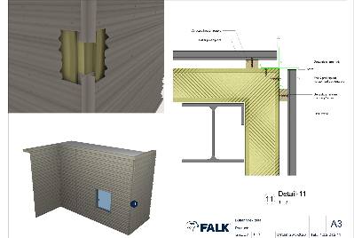FALK Designprofielen buitenhoek HSB wand