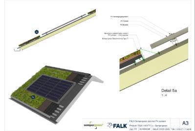 PD | FALK Sempergreen dakhelling PV Systeem