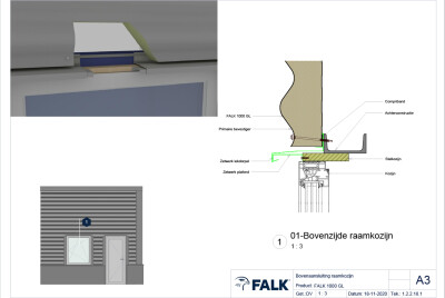 Raam, deur en sectionaaldeur detailserie FALK 1000 GL