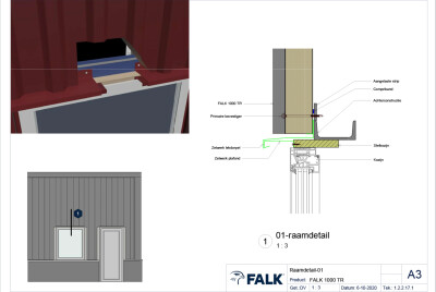 Raam, deur en sectionaaldeur detailserie FALK 1000 TR & FALK 1100 TR3+