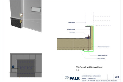 Detail sectional door