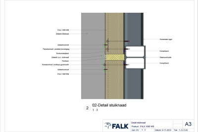 Vertical joint detail
