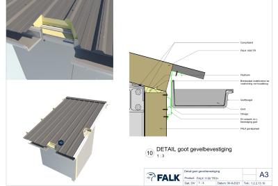 Goot met gevelbevestiging