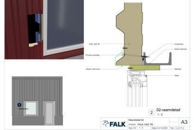 Raamkozijn aansluiting zijkant
