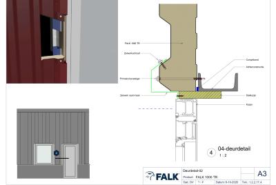 Deurkozijn aansluiting zijkant