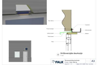 Deurkozijn aansluiting boven