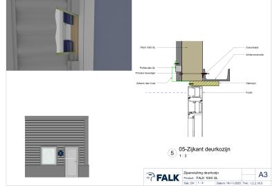 Deurkozijn aansluiting zijkant