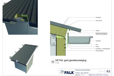 Goot met gevelbevestiging