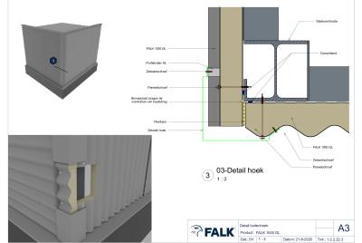 Aansluiting buitenhoek