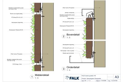 SemperGreen Flexipanels (o.b.v. FALK 1100 TR3+ Carrier Gevel)