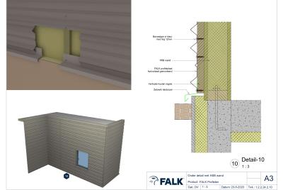 HSB wand aansluiting onder