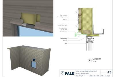 HSB wand kozijn aansluiting boven