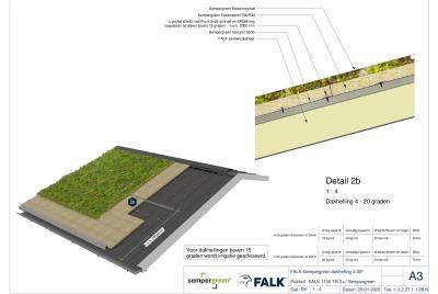 Sedumdak 4-20 graden - Opbouw