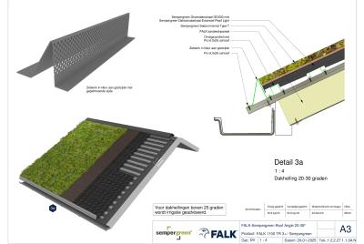 Sedumdak 20-30 graden - Goot