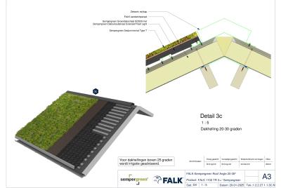 Sedumdak 20-30 graden - Nok
