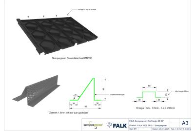 Sedumdak 20-30 graden - Hulpstukken