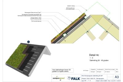 Sedumdak 30-45 graden - Nok
