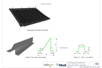 Sedumdak 30-45 graden - Hulpstukken