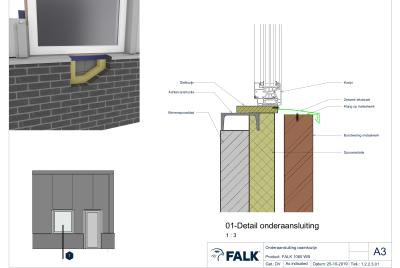 Kozijn aansluiting onder