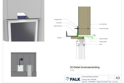 Kozijn aansluiting boven