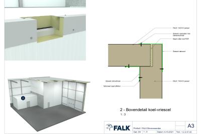 Koel- en vriescel aansluiting boven