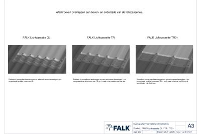 Lichtcassette overlap afschroeven