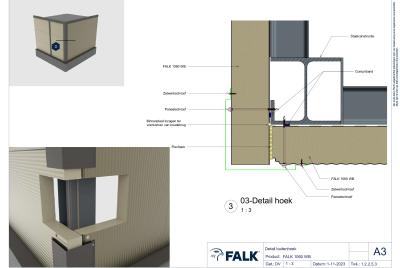 Aansluiting buitenhoek