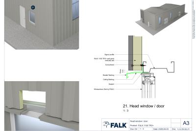 Head window door (FALK 1100 TR3+)