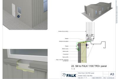 Sill to FALK 1100 TR3+ panel