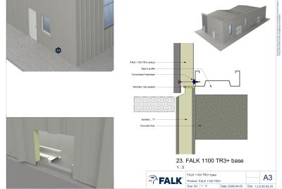 Sill to FALK 1100 TR3+ panel