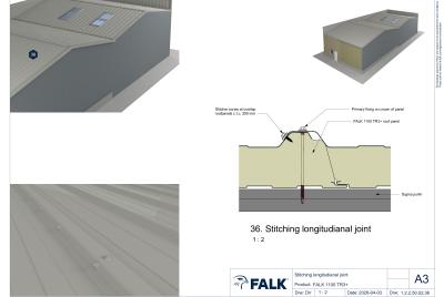 Stitching longitudinal joint