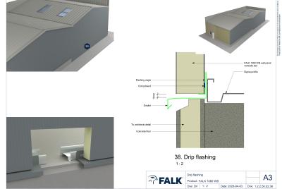Drip flashing