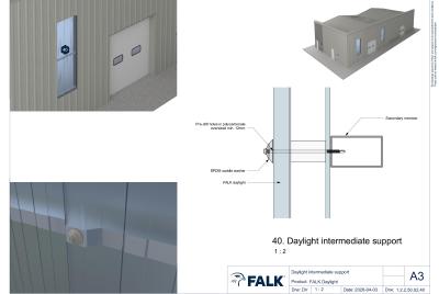 Daylight intermediate support