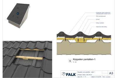 Koppelen panlatten optie 1