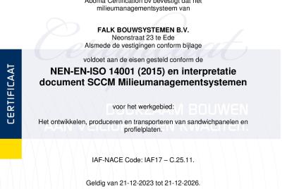 ISO 14001 Certificaat