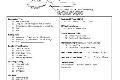 Quick Spec Checklist | FALK RRP 40