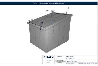 PDF | FALK SSR 42 Low Eave, Gutter, Endlap - 3D Details
