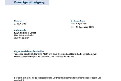 Allgemeine bauaufsichtliche Zulassung SEC