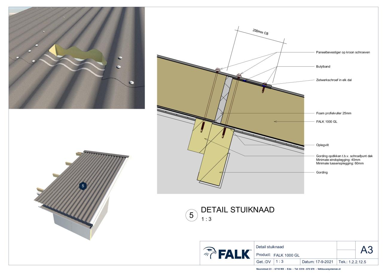 7. Aansluiting stuiknaad