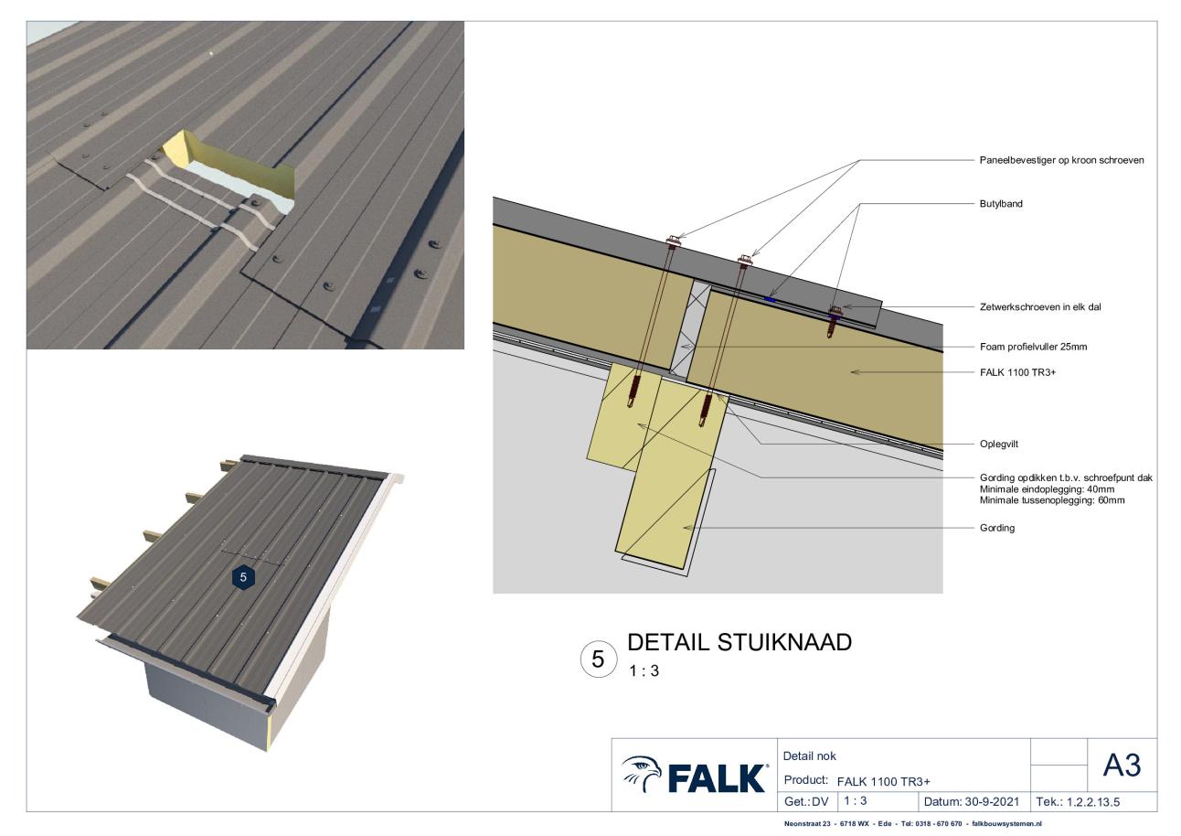 7. Aansluiting stuiknaad